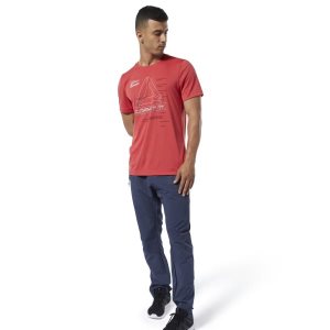 Reebok Workout Ready Graphic T Shirt Herren - Rot - DE 129-KJR